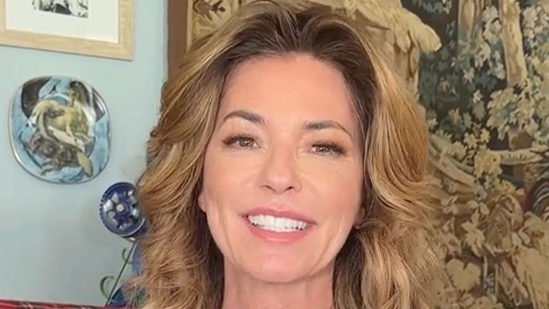 Shania Twain, 58, ‘hasn’t aged a day,’ fans gasp as singer rocks jeans and T-shirt at home in new TikTok