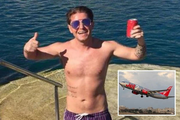 Drunk Jet2 passenger was locked in plane toilet after trying to BITE crew in rage