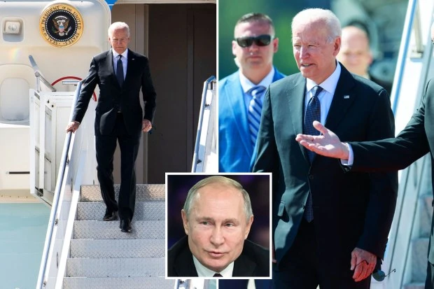 Biden arrives in Geneva ahead of Putin meeting after calling leader a 'killer'