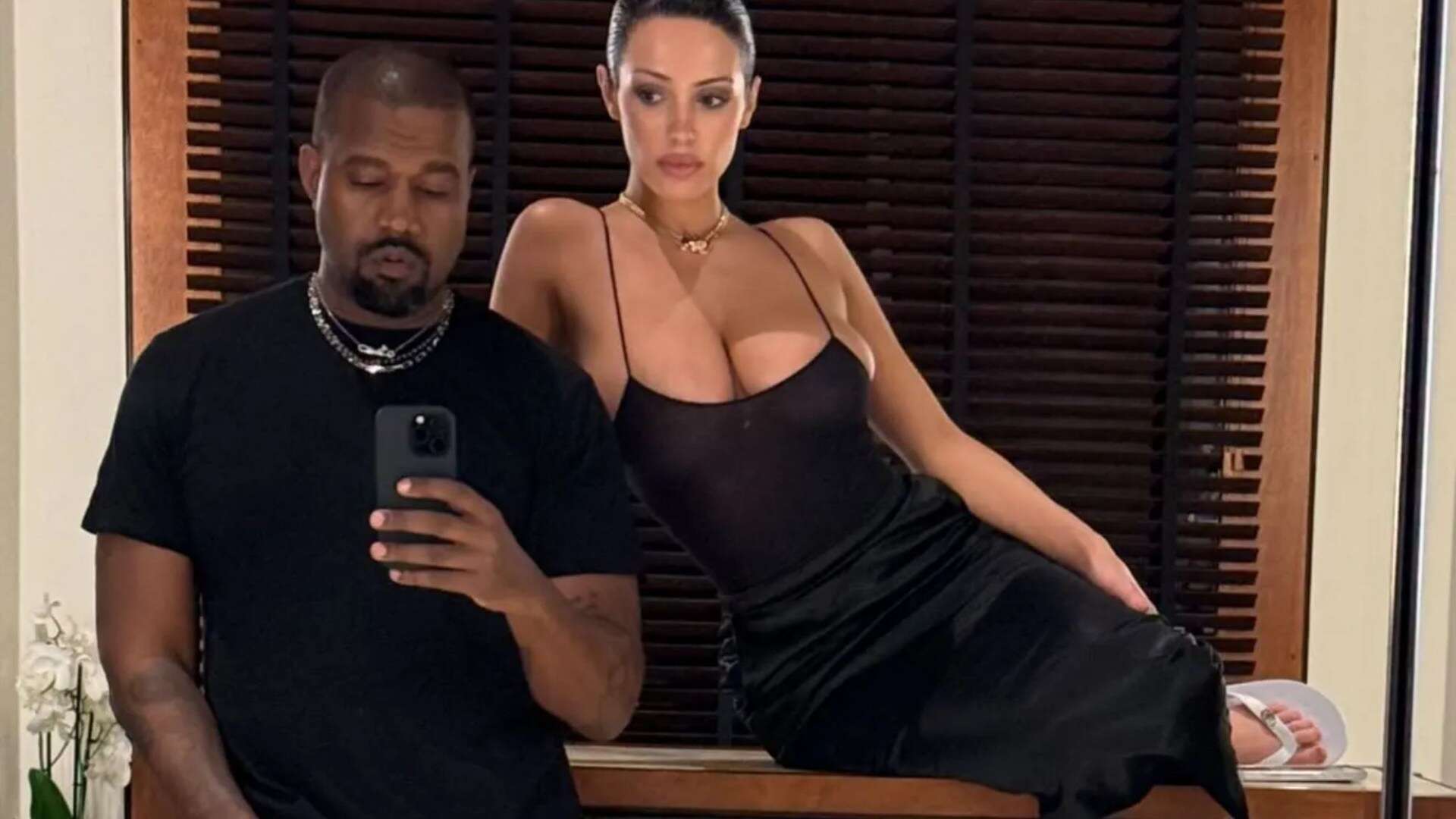 Bianca Censori goes braless under see-through tank as Kanye West reveals slimmed-down figure in selfies from Maldives