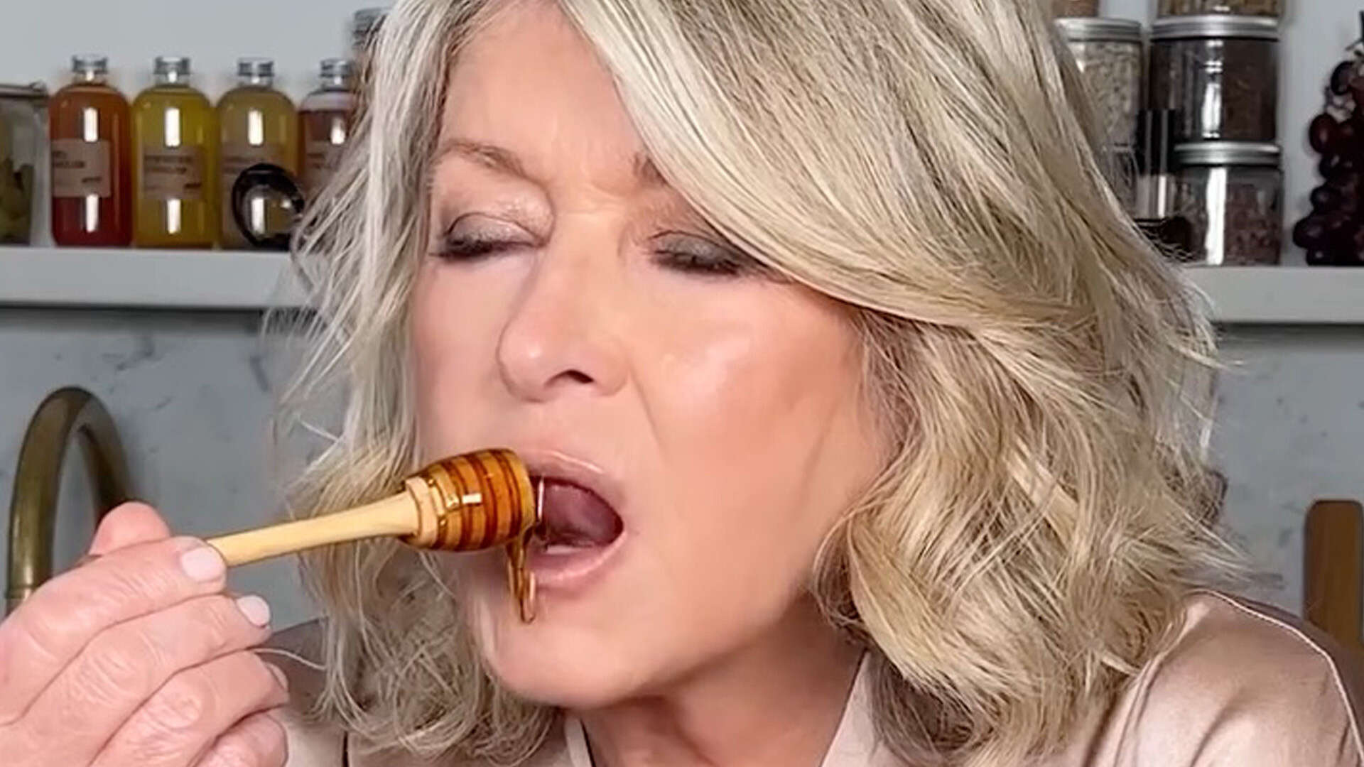 Martha Stewart, 83, sucks on a strawberry and licks honey in thirst trap MAC ad – and fans call it ‘genius and unhinged’