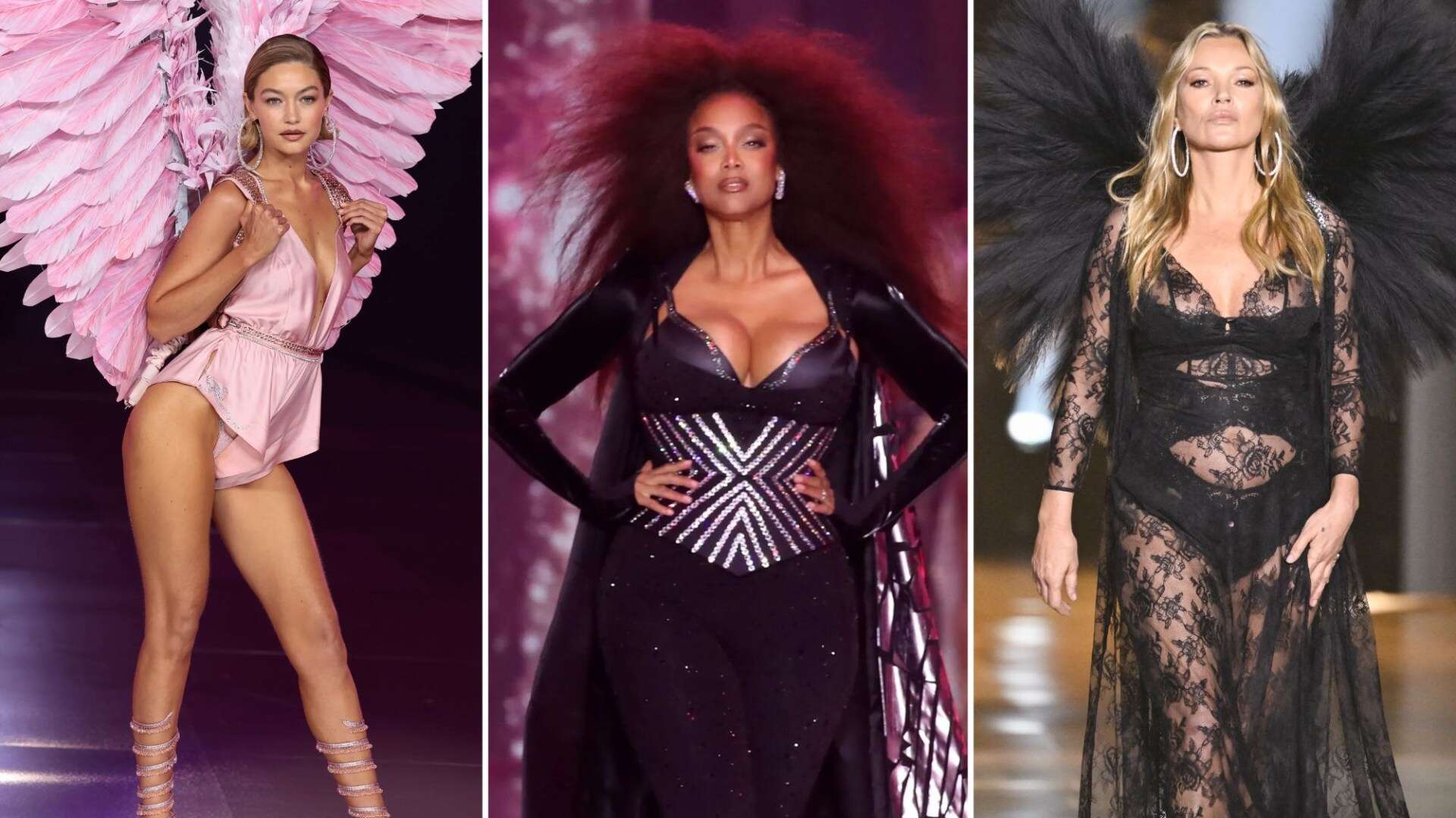 Gigi Hadid, Kate Moss and Adriana Lima stun at Victoria’s Secret Show – as Tyra Banks returns for first time in 19 years