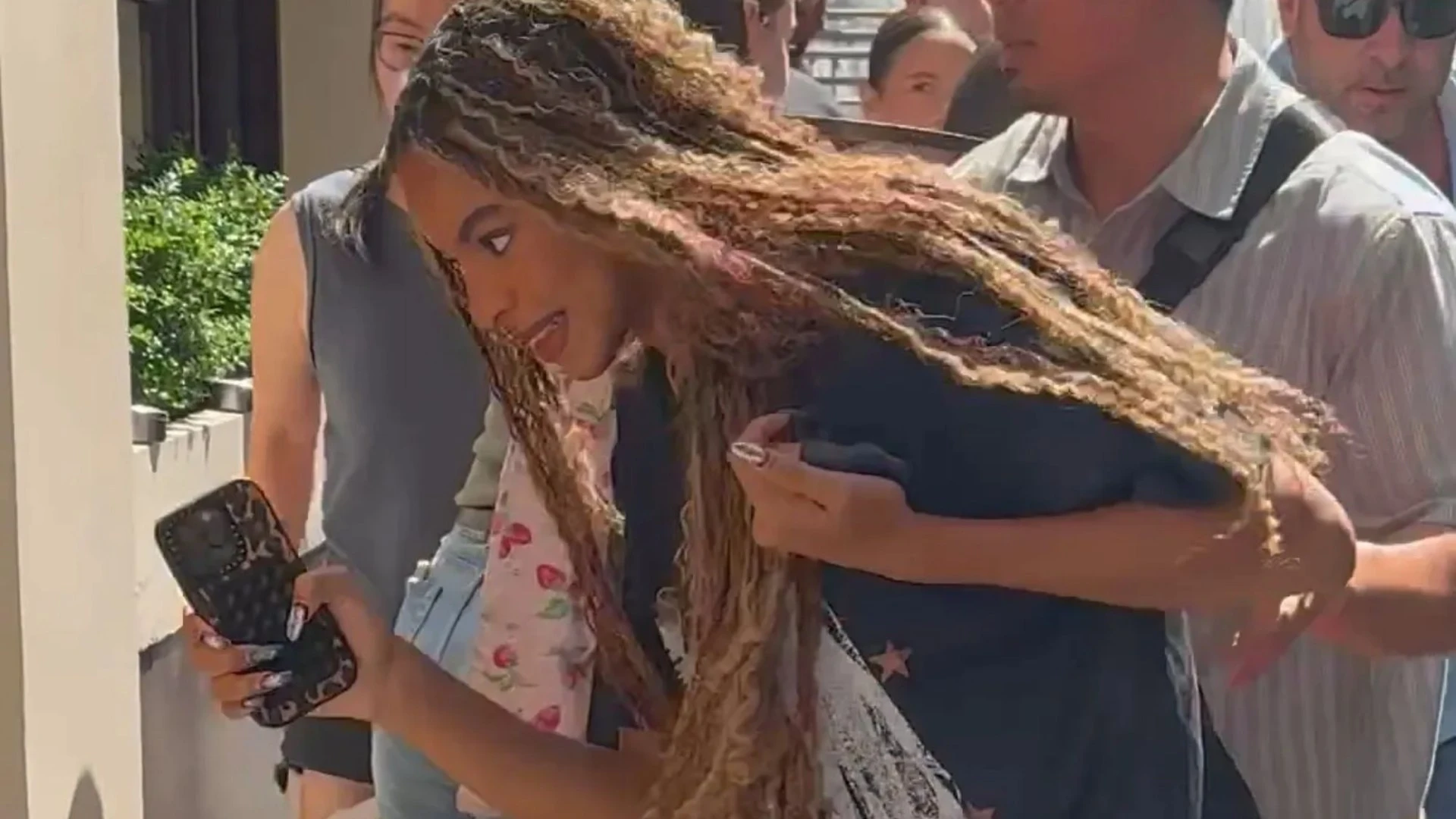 Blue Ivy looks just like mum Beyonce as she arrives in Paris with dad Jay Z