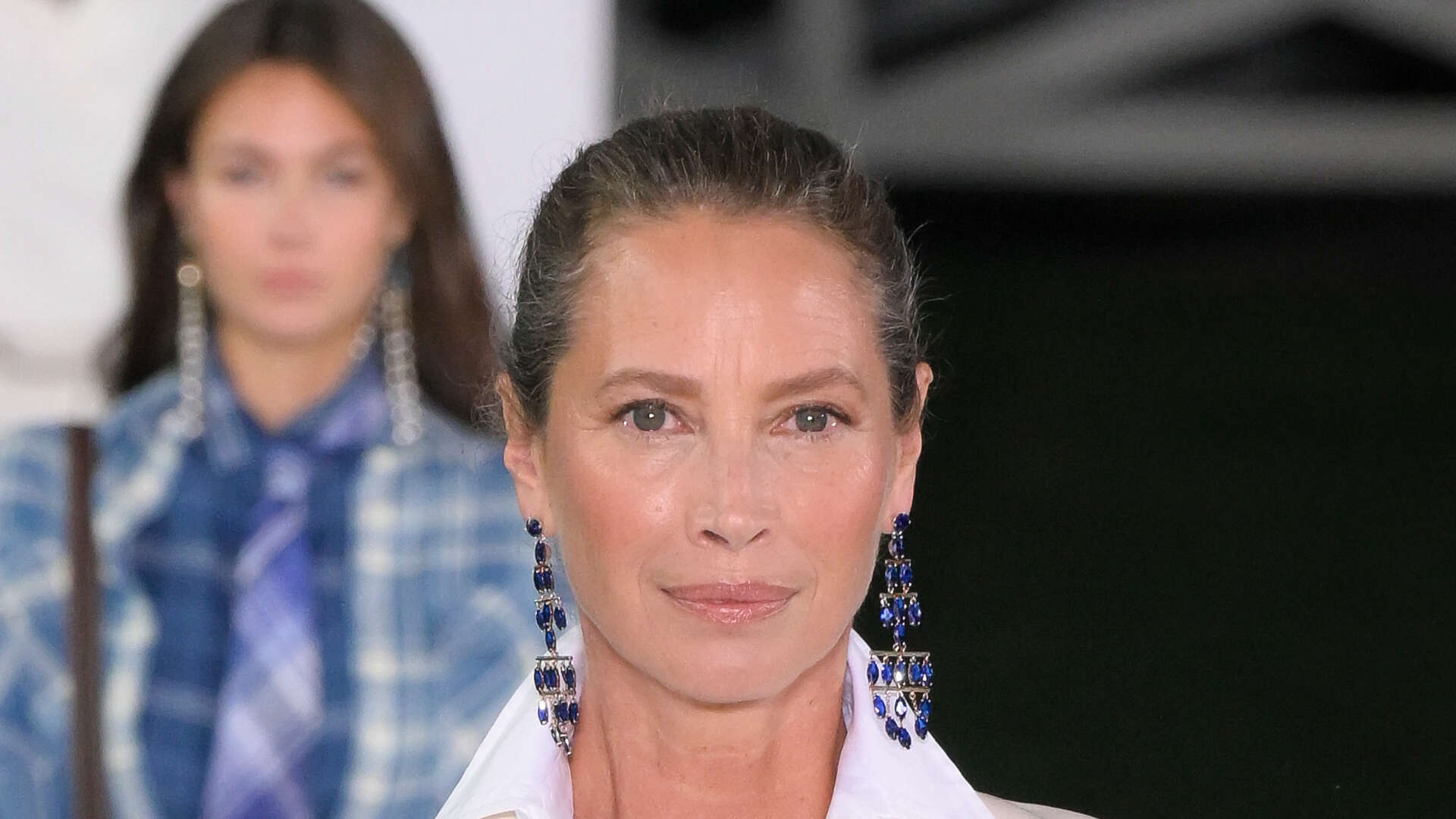 90s supermodel, 55, glows as she returns to runway for Ralph Lauren fashion show 30 years after heyday