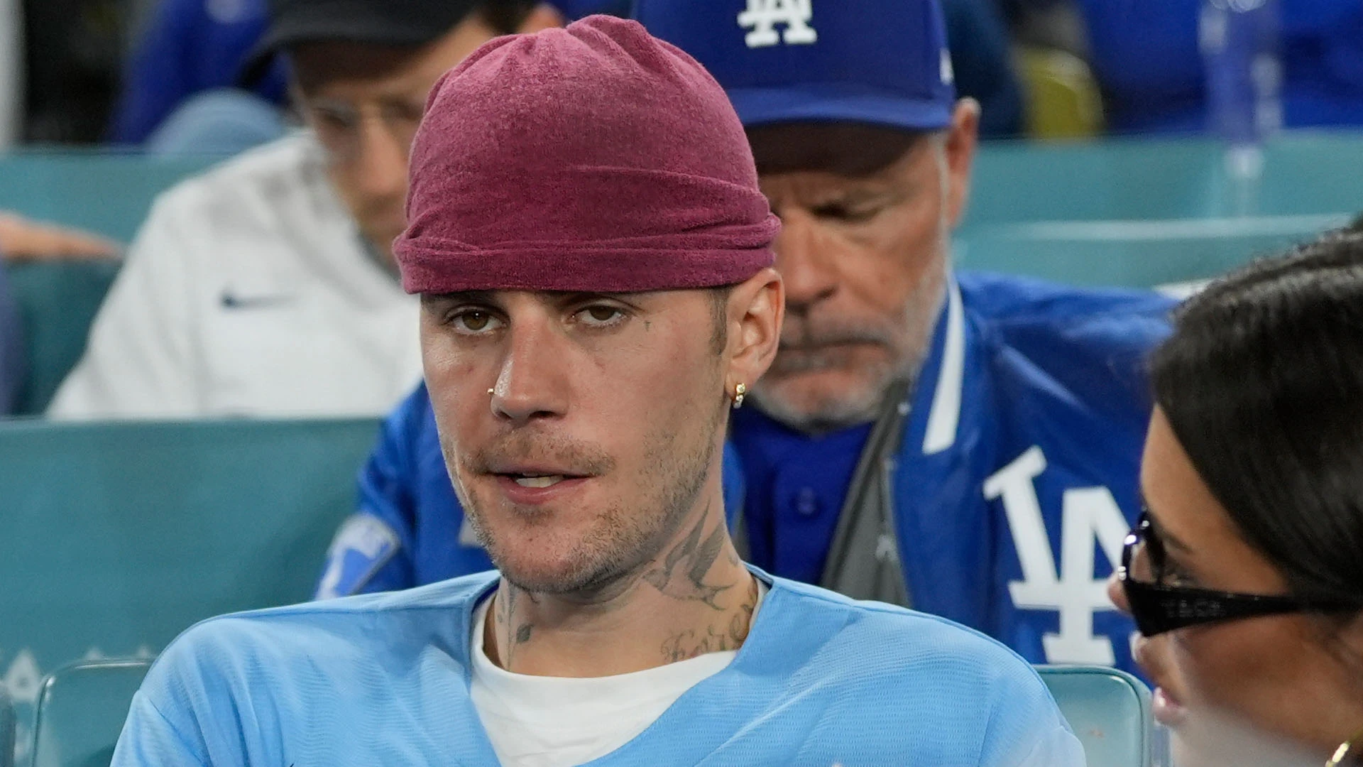 Justin and Hailey Bieber brutally heckled by Dodgers fans in stands at World Series before pair escapes to private suite