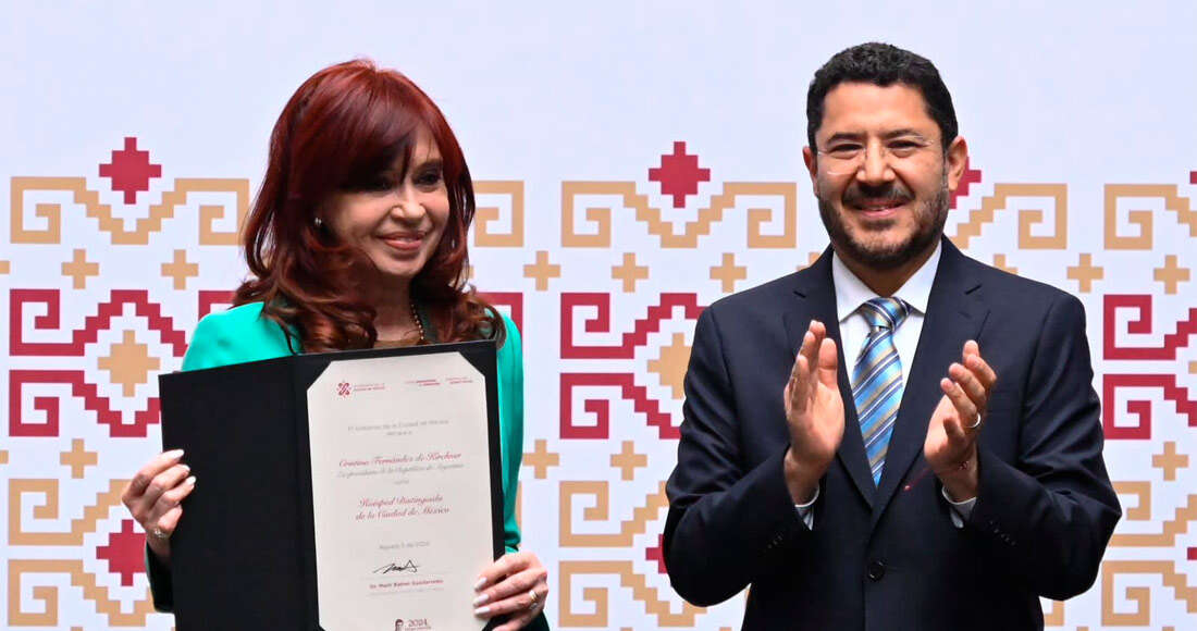 Cristina Fernández de Kirchner es nombrada huésped distinguida de la Ciudad de México