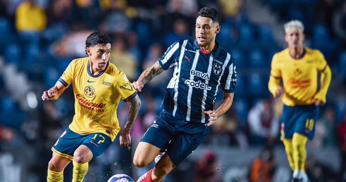 América vence 2-1 a Monterrey con gol decisivo de Fidalgo; San Luis gana 4-2 a Juárez