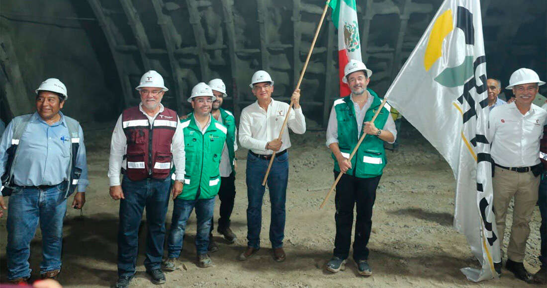 Américo Villarreal atestigua conexión de túnel en importante autopista de Tamaulipas