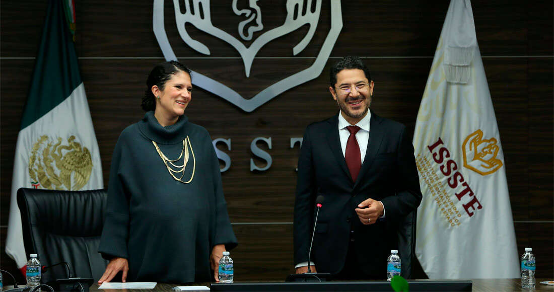 Bertha Alcalde le entrega la titularidad del ISSSTE al exjefe de Gobierno de la CdMx