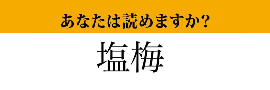 【難読漢字】「塩梅」って読めますか？ 聞けば納得するはずです！