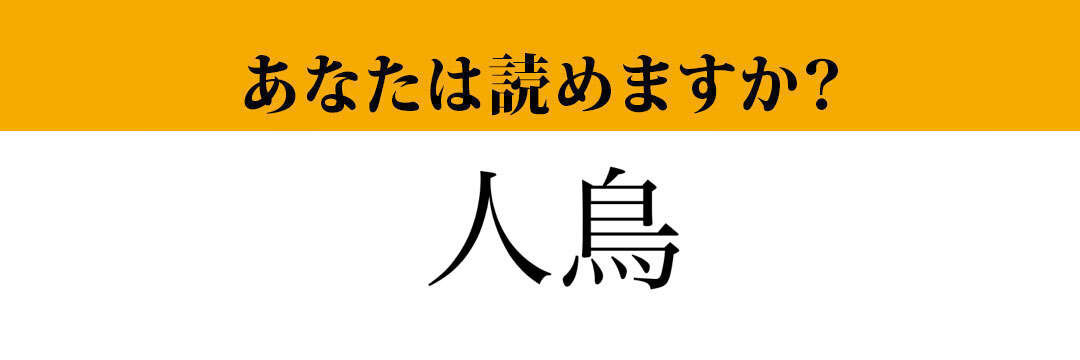 【難読漢字】「人鳥」って読めますか？水族館で大人気のあの鳥です！