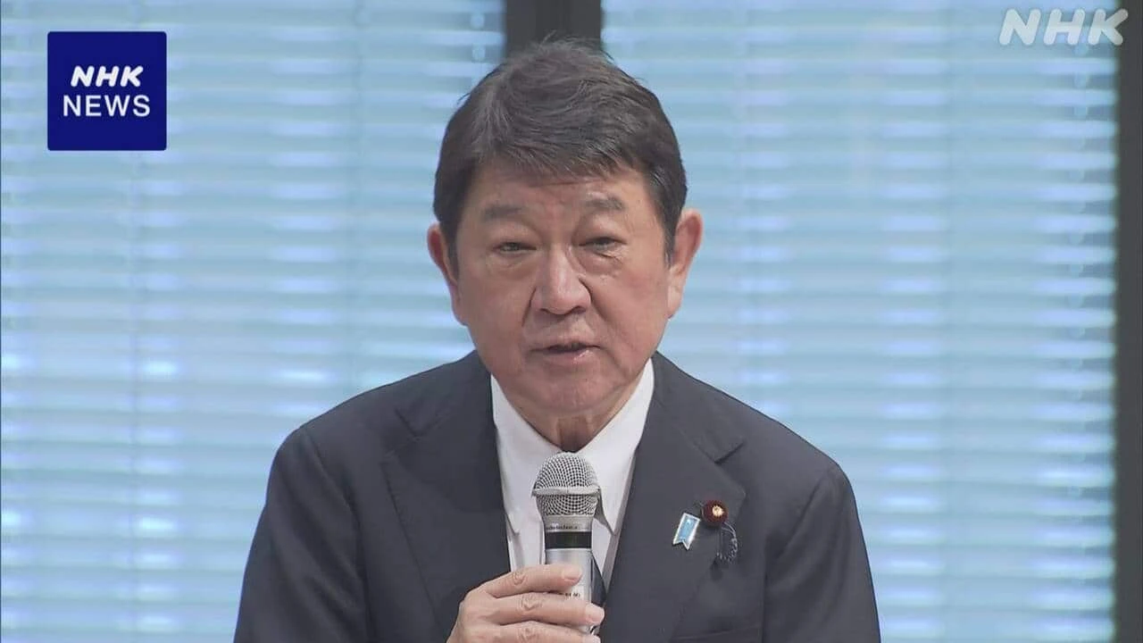 茂木外相 和平調停議連会長に “停戦や人道支援で貢献を”