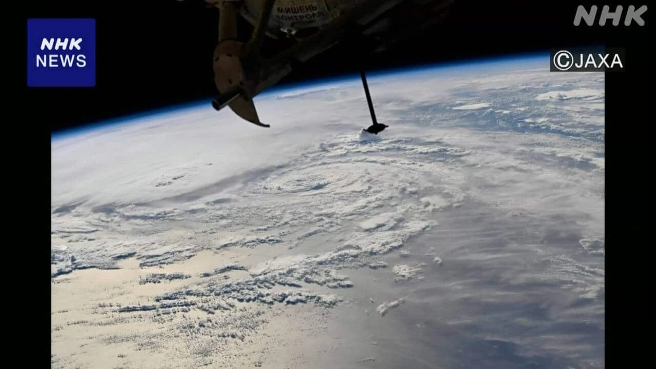 油井宇宙飛行士 台風23号を宇宙から撮影 SNSに投稿