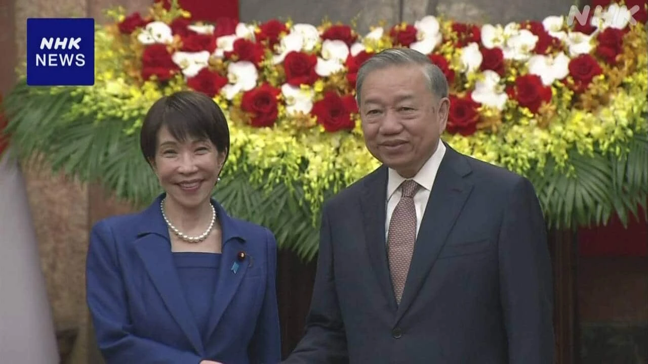 高市首相 ベトナム最高指導者と会談 重要鉱物で連携一致