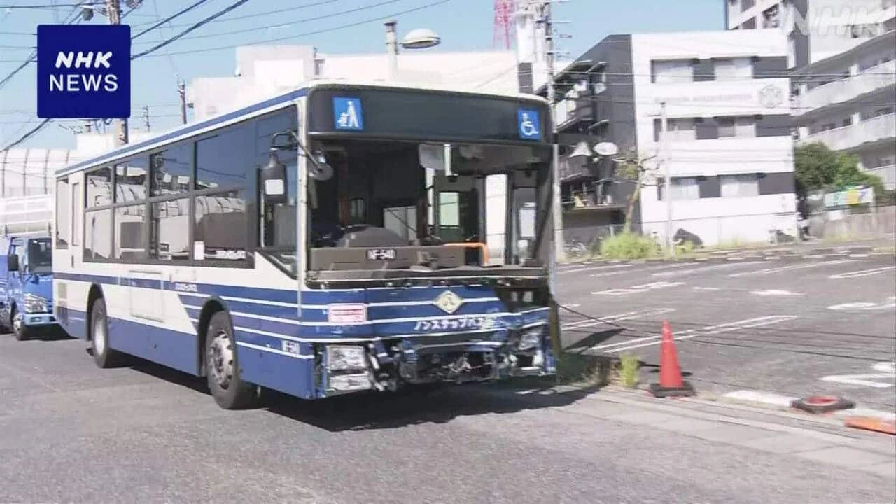 名古屋 市バスと車が衝突 バスの乗客にけが人 9人搬送