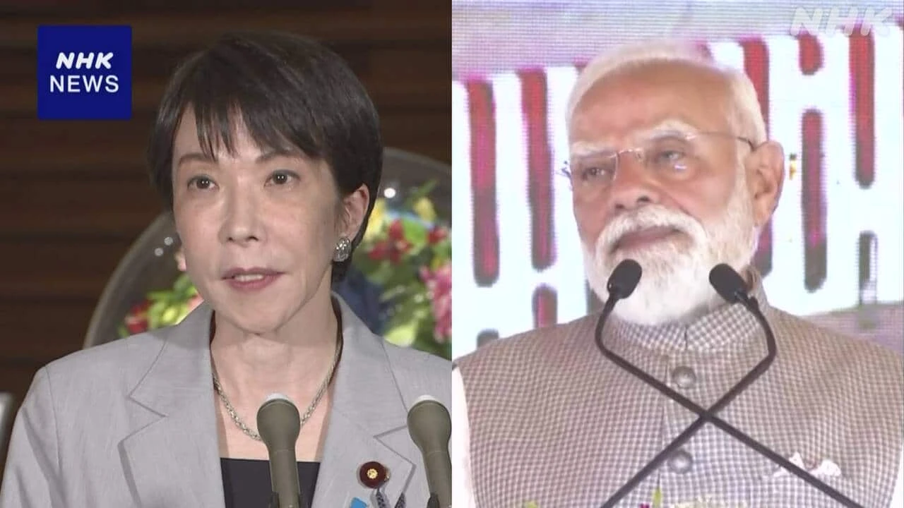 高市首相 7月上旬にもインドの地方都市で日印首脳会談を調整