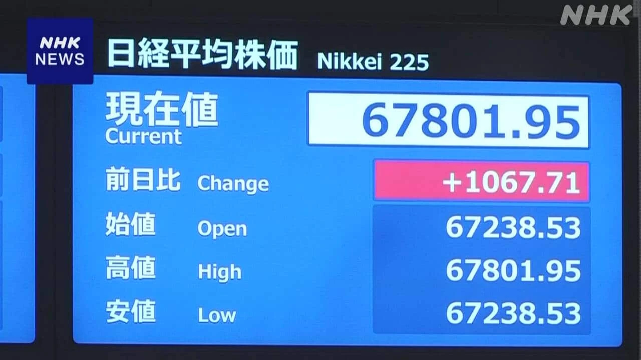 株価 取引時間中の最高値を更新 半導体関連に買い注文広がる