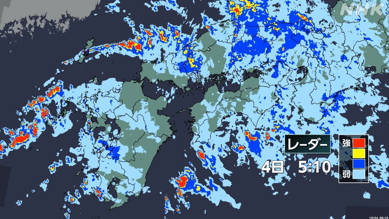 西日本中心に大気非常に不安定 長崎県 線状降水帯発生のおそれ