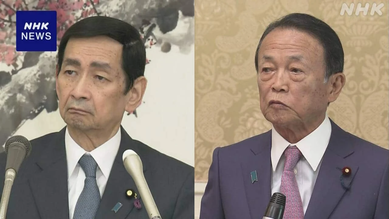 安定的な皇位継承 関口参院議長と自民麻生副総裁が意見交わす