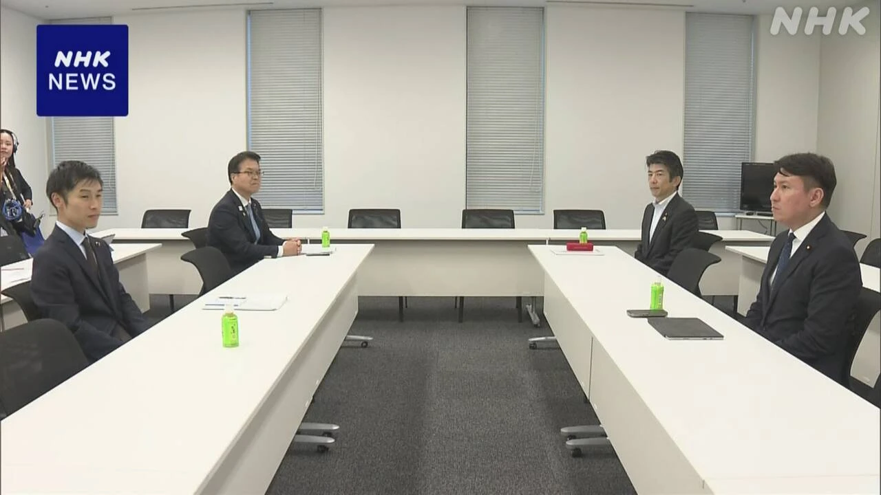 野党4党 ガソリン税暫定税率廃止“与党側に財源案提示求める”