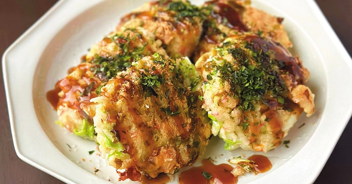 4児の母・元公認会計士の節約かさまし料理「キャベツと豆腐で作る即席ミニお好み焼き」