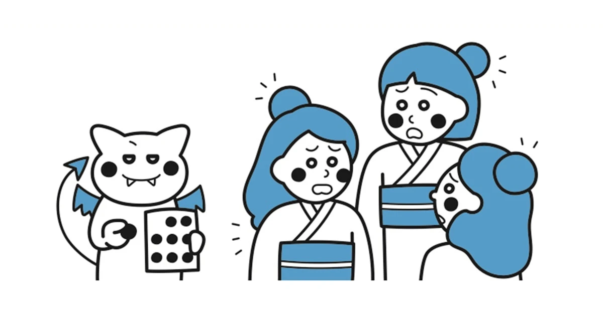 頬に貼られたマークの色は？ 「俯瞰して考える力」が試される問題【論理クイズ】