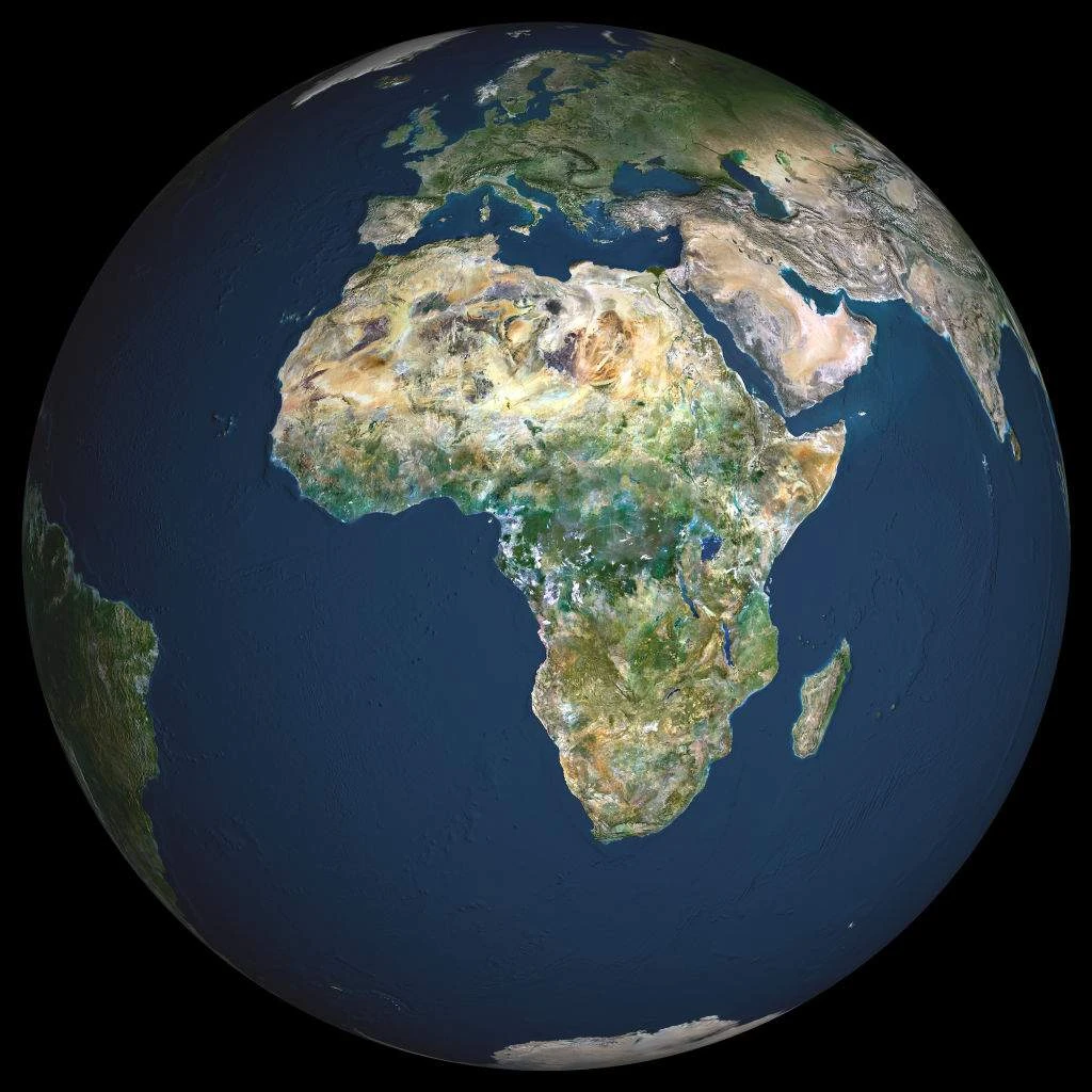Dáárom maak Afrika se grootte op wêreldkaart saak