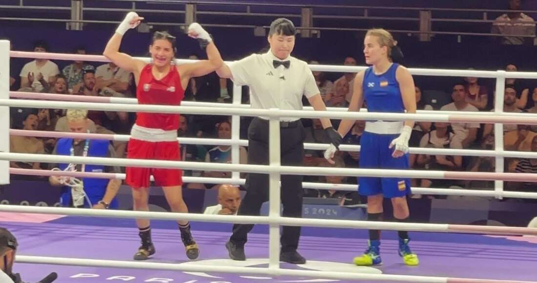 La boxeadora Fátima Herrera pasa a octavos de final en París; peleará el 1 de agosto