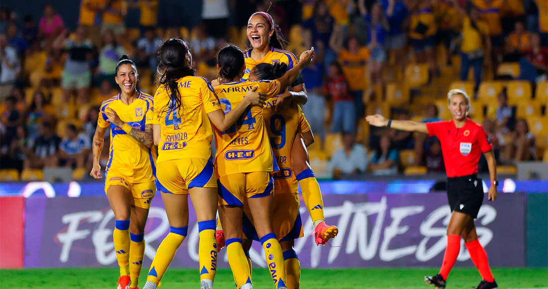 Tigres Femenil humilla 4-0 a Rayadas de Monterrey en la Concacaf W Champions Cup