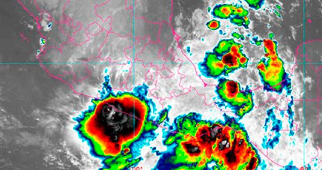 La depresión Once-E va rumbo a Oaxaca y podría tocar tierra la noche de este jueves