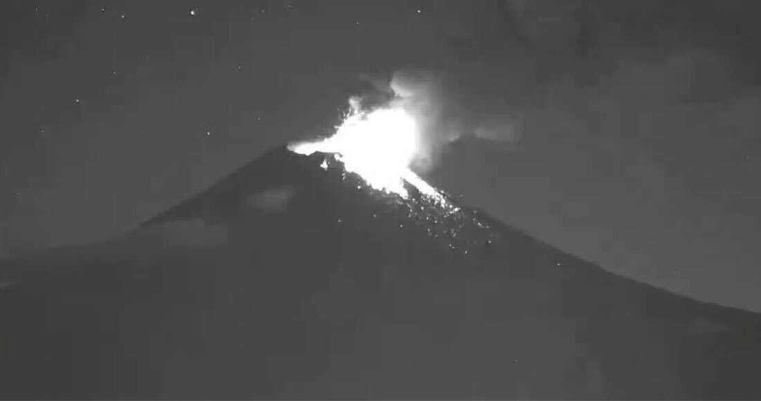 VIDEOS ¬ El Popocatépetl emite material incandescente; sigue Alerta Amarillo Fase 2