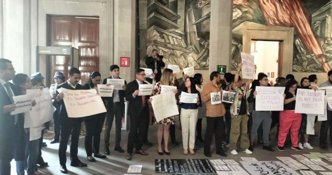 Personal de la Corte se manifiesta a favor de la Reforma Judicial; ayer fue en contra