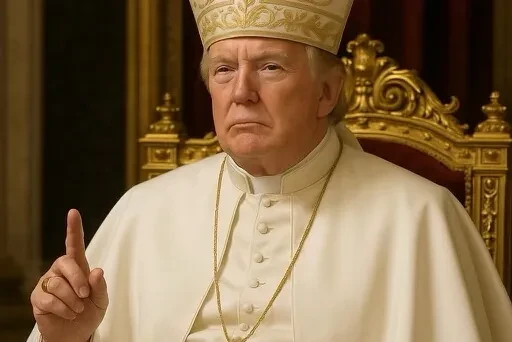 Trump comparte una foto vestido de Papa hecha con IA