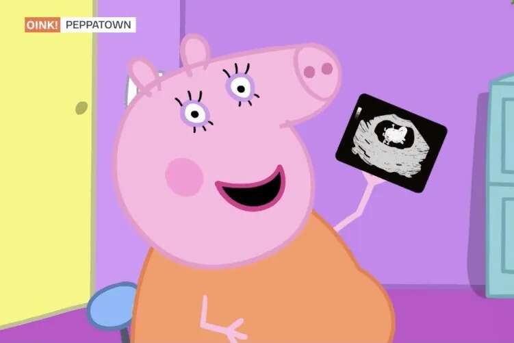 Pitorreo en las redes sociales por el embarazo de la mamá de Peppa Pig: 