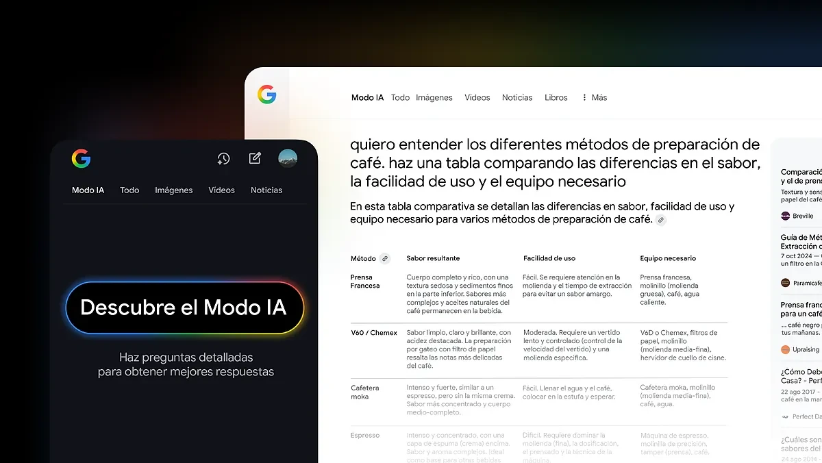 Google lanza la nueva versión de su buscador para que no vuelvas a ChatGPT: el modo IA llega a España
