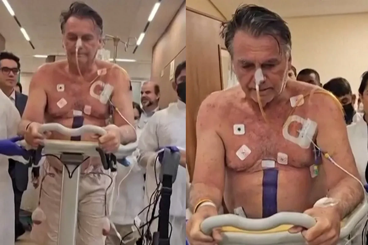 Bolsonaro muestra su delicado estado de salud tras la operación de 12 horas en el abdomen