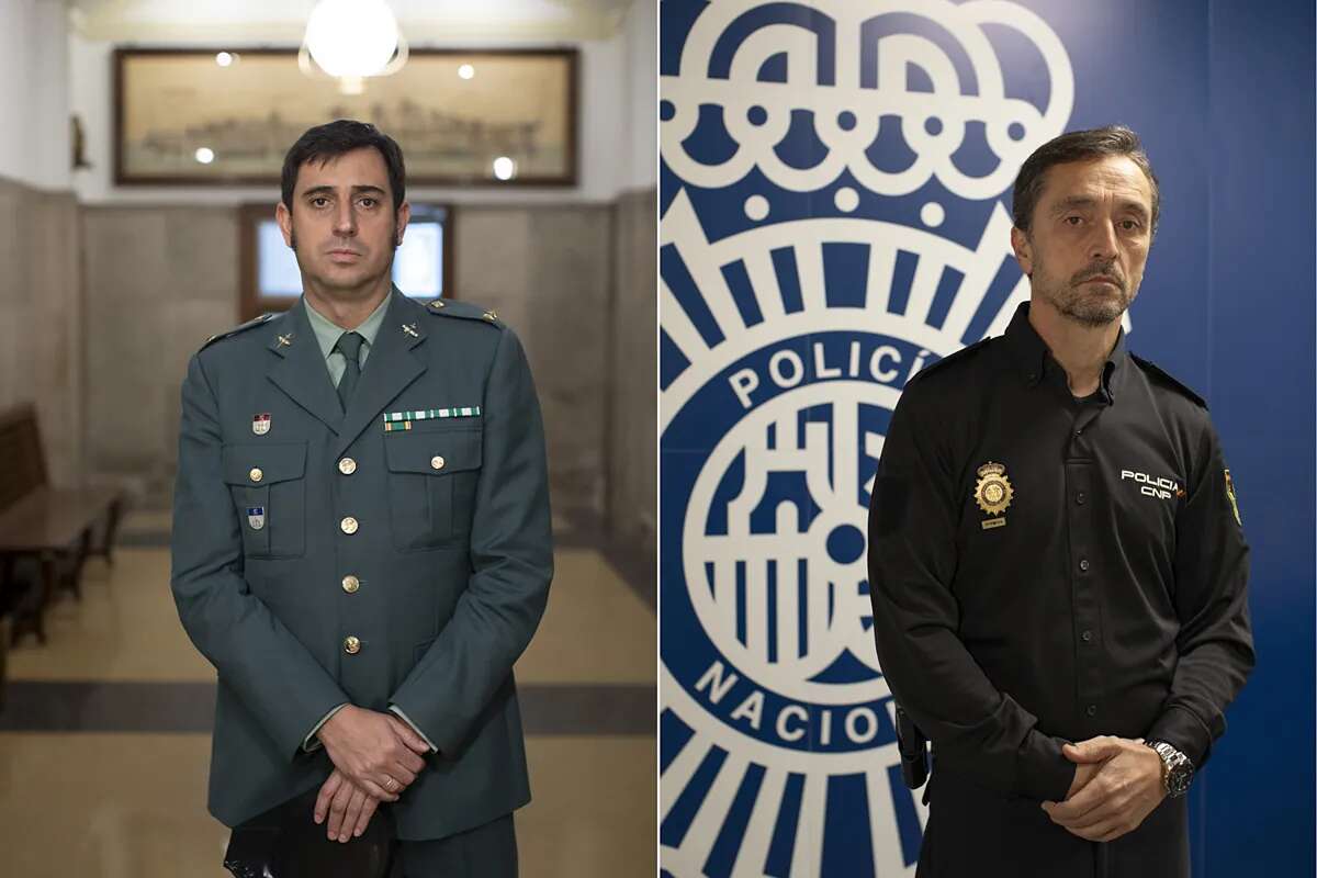 Los agentes que combaten la pornografía infantil: 