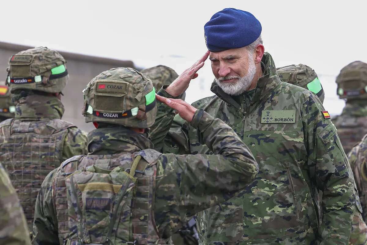 Felipe VI respalda de nuevo a Ucrania y Zelenski: visita el centro toledano de adiestramiento de soldados