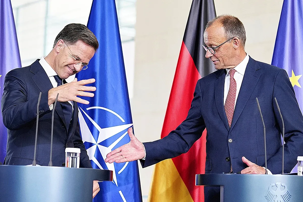 Merz celebra con Rutte los 70 años de Alemania en la OTAN: 