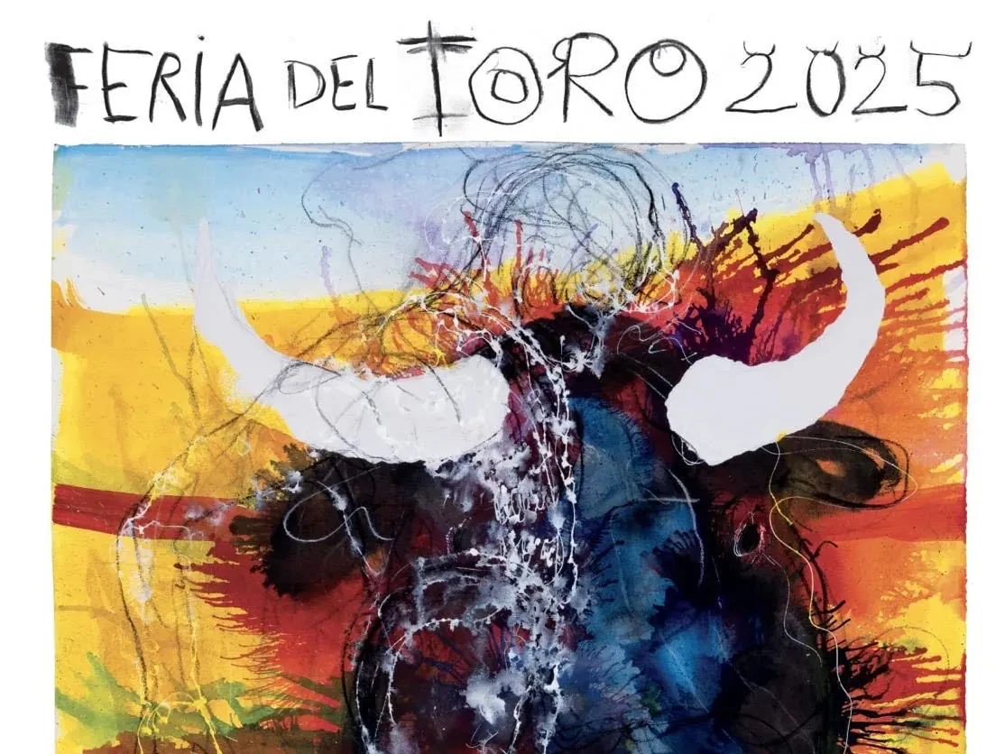 Miquel Barceló pinta el cartel de la Feria del Toro de San Fermín 2025: 