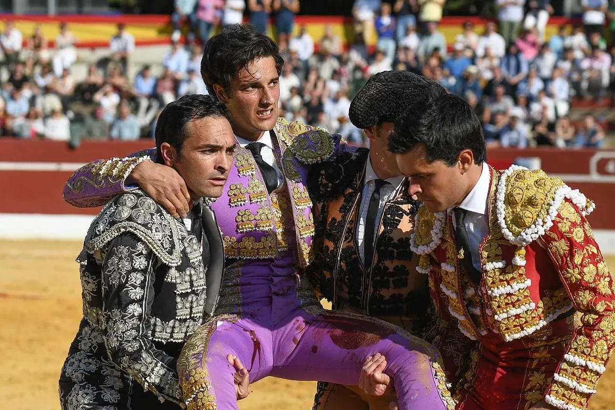 García Pulido y Álvaro Burdiel, heridos en Alapardo: el festejo tuvo que ser suspendido