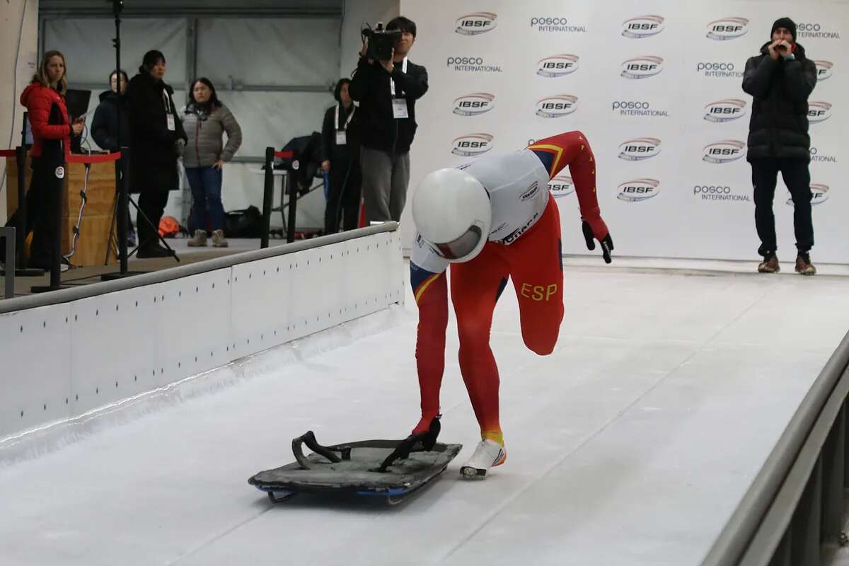 Adrián Rodríguez, el skeleton también se puede entrenar en la playa: 