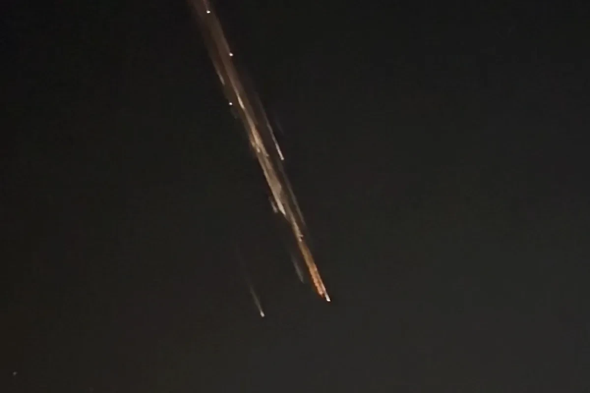 Una gran bola de fuego proveniente de basura espacial se deja ver en el sureste de España