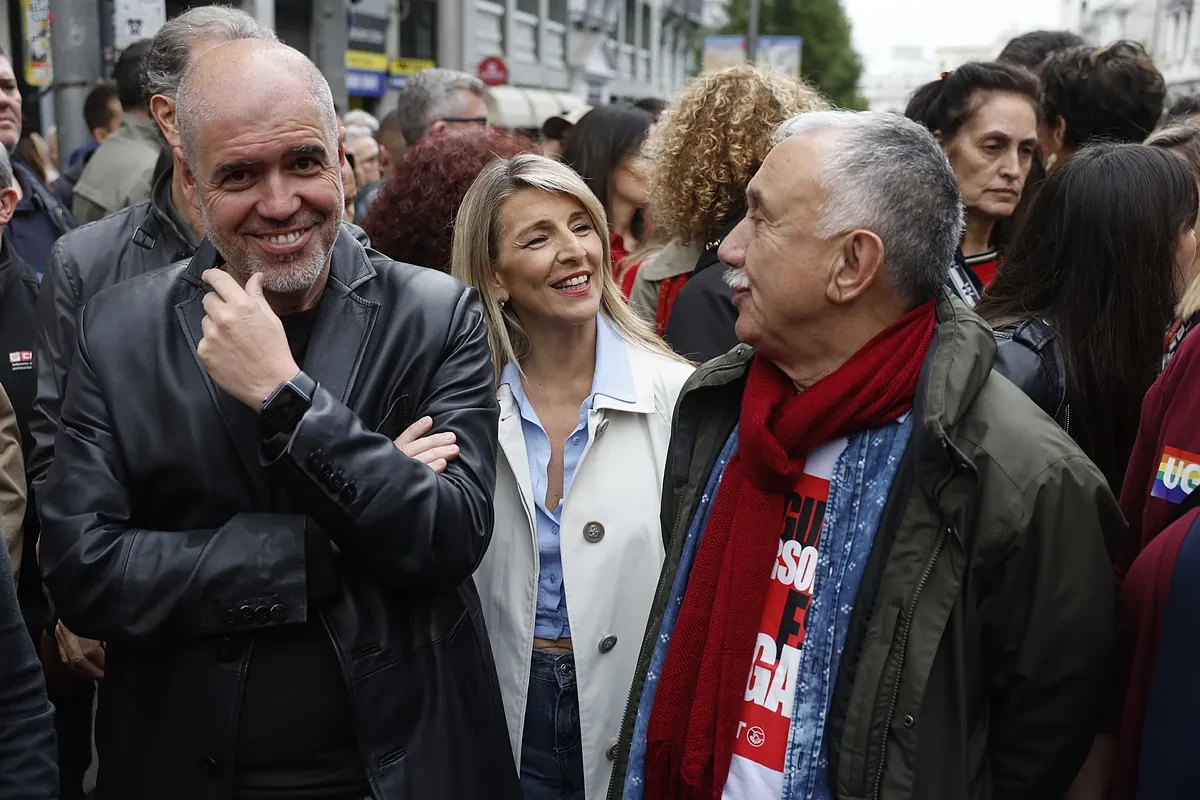 Arranca la manifestación del 1 de mayo y Yolanda Díaz apela al PP para sacar adelante su reivindicación estrella: 