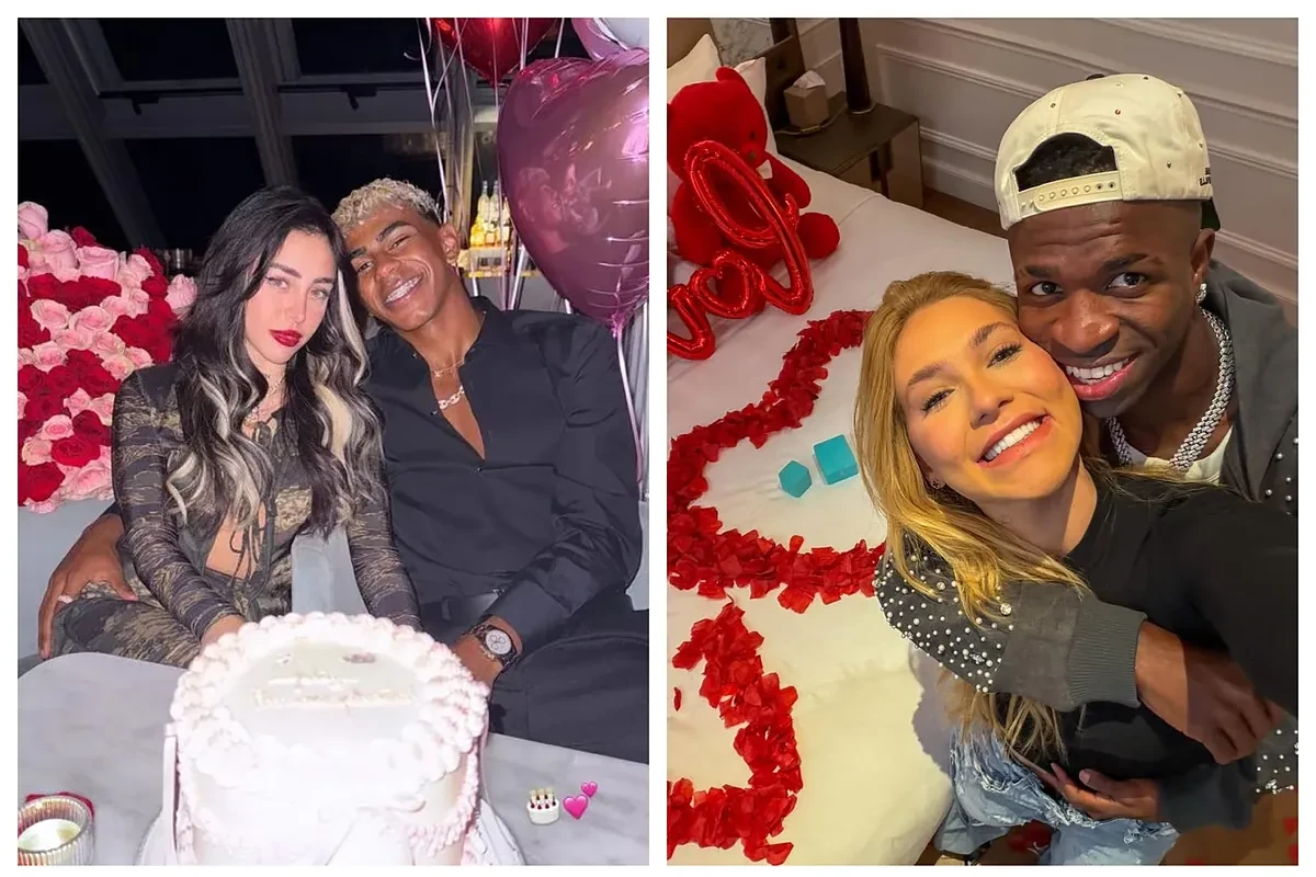 Lamine Yamal y Vinicius: rivales dentro del campo pero el mismo exhibicionismo en el amor