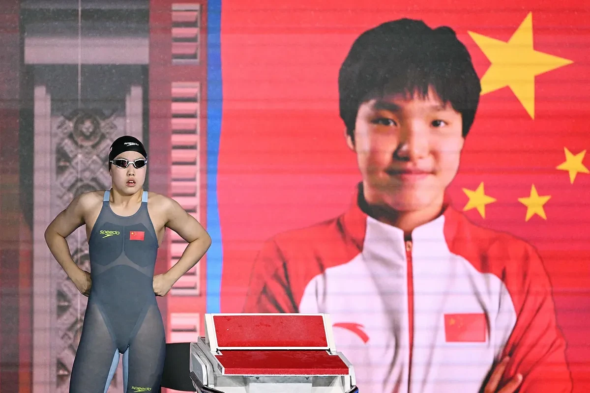 Yu Zidi se hace con un bronce en el 4x200 libre con sólo 12 años