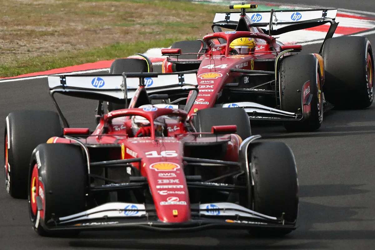 El bochorno de Ferrari en Shanghai: una insólita doble descalificación y más confusión en la radio de Hamilton y Leclerc