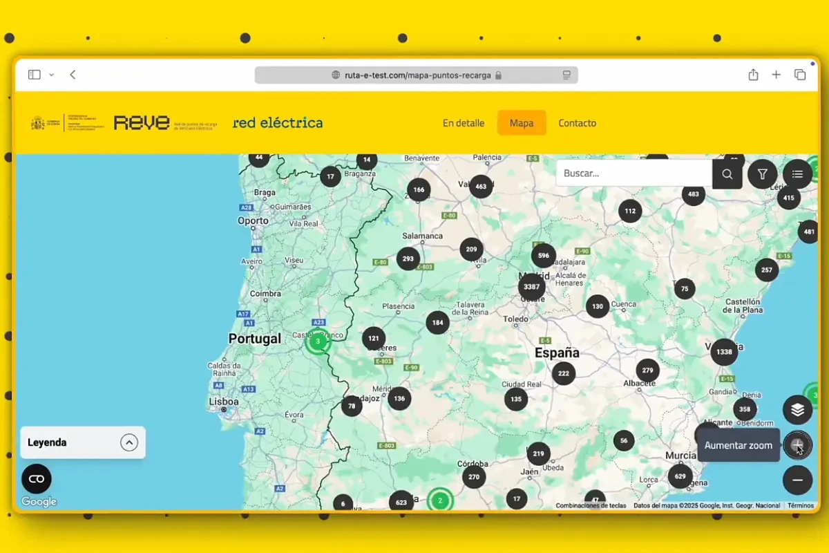 El mapa definitivo para cargar tu coche eléctrico: así puedes comprobar los puntos de recarga en tu zona