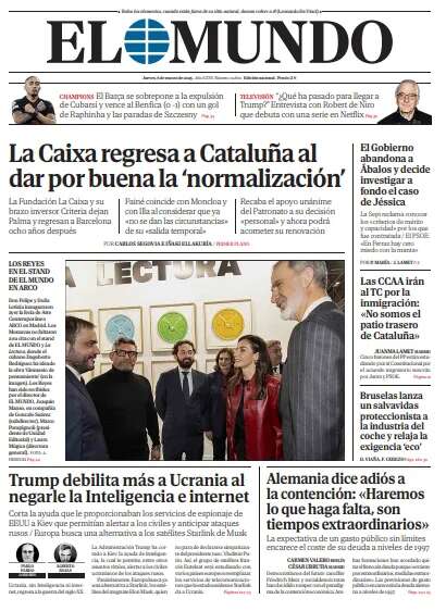 Portada de EL MUNDO del jueves 6 de marzo de 2025