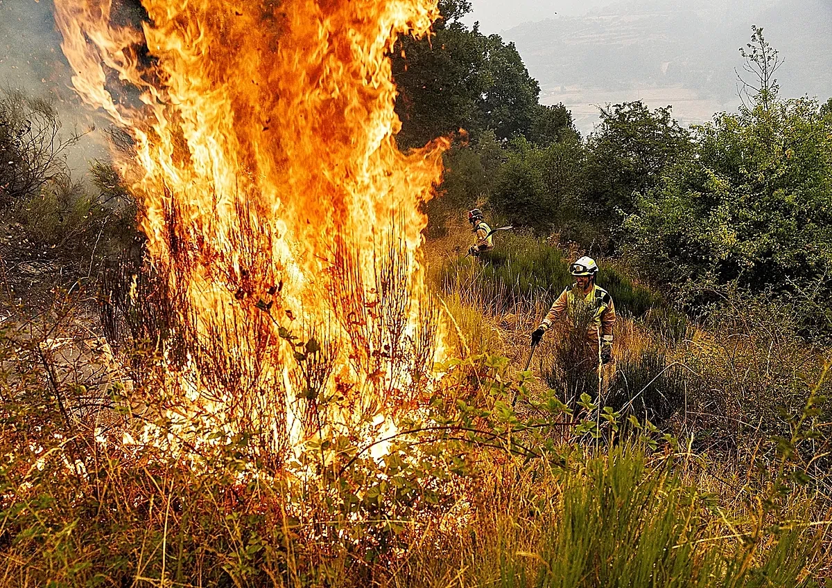 Siete horas atrapados rodeados por el fuego en Riaño: 